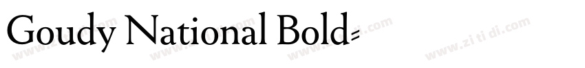 Goudy National Bold字体转换 Goudy National Bold字体转换
